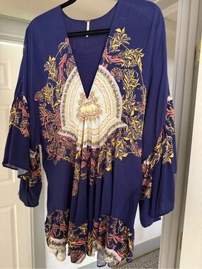 Free People Floral Boho Tunic Top